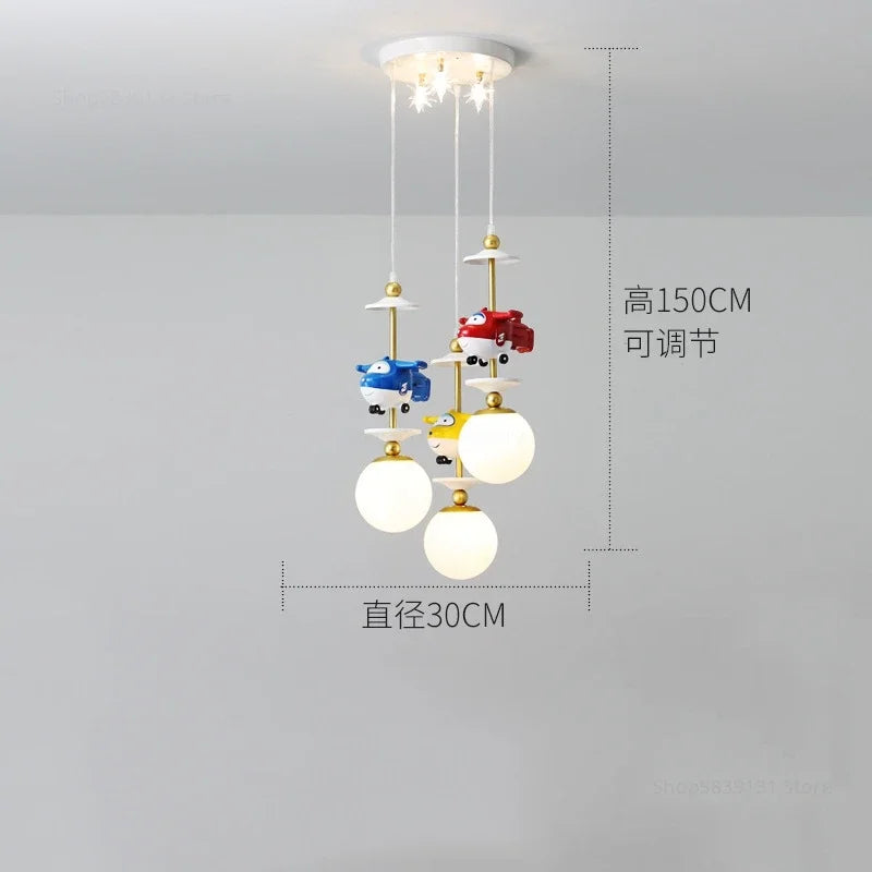 suspension à led créative style nordique pour chambre enfant