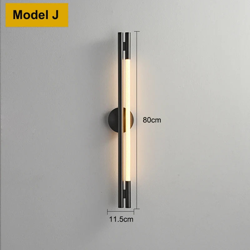 Applique murale moderne en Tube de néon LED tissé en Silicone