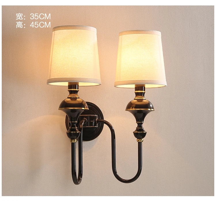 All copper wall lamp living room background wall lamp bedroom headboard staircase hallway copper wall lamp