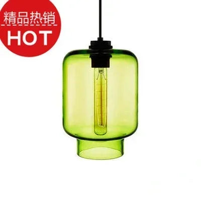 lustre suspendu moderne en verre transparent design élégant
