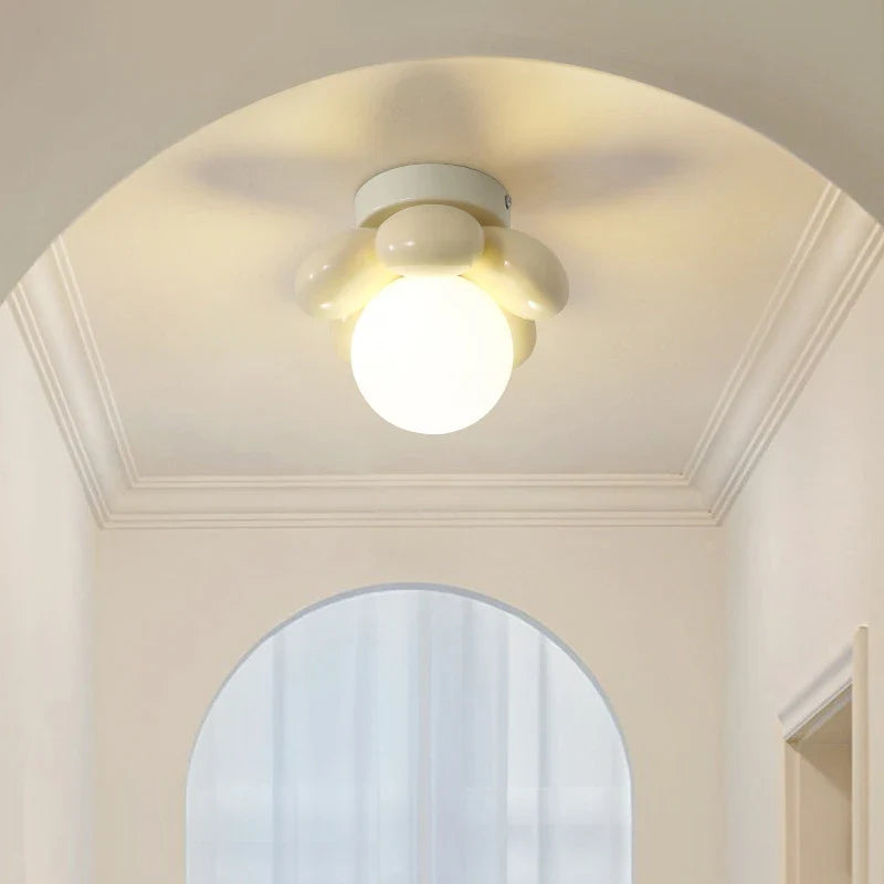 lustre suspension moderne en forme de fleur pour restaurant