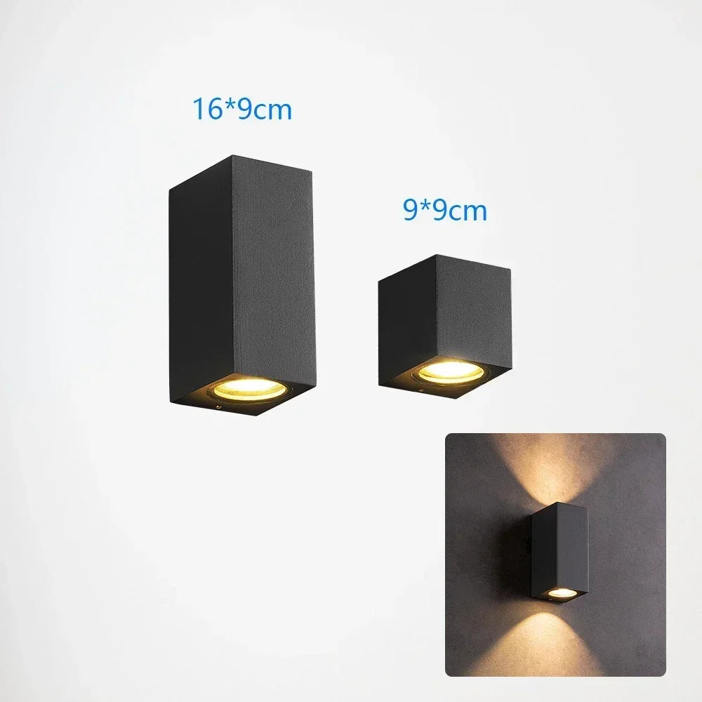 applique murale led imperméable avec capteur pour intérieur et extérieur