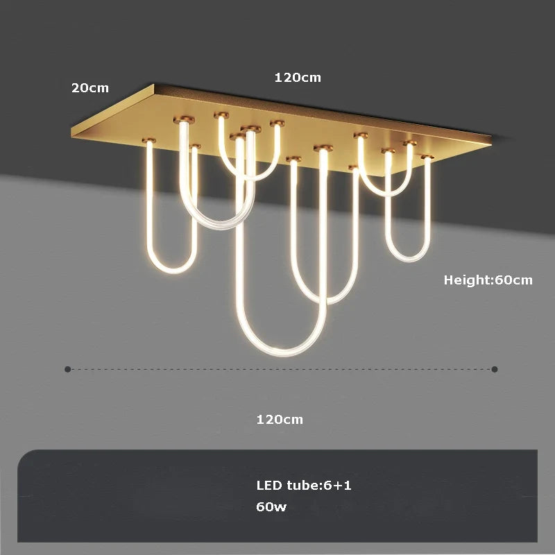 lustre led dimmable postmoderne ceinture magique 2022 nouvelle tendance