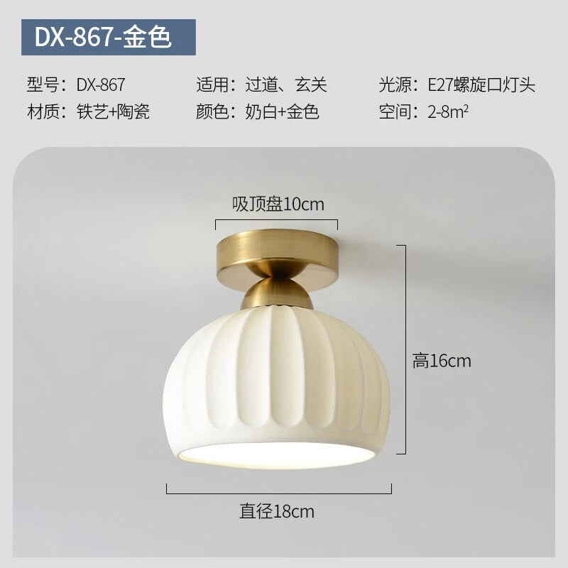 Plafonnier simple moderne blanc