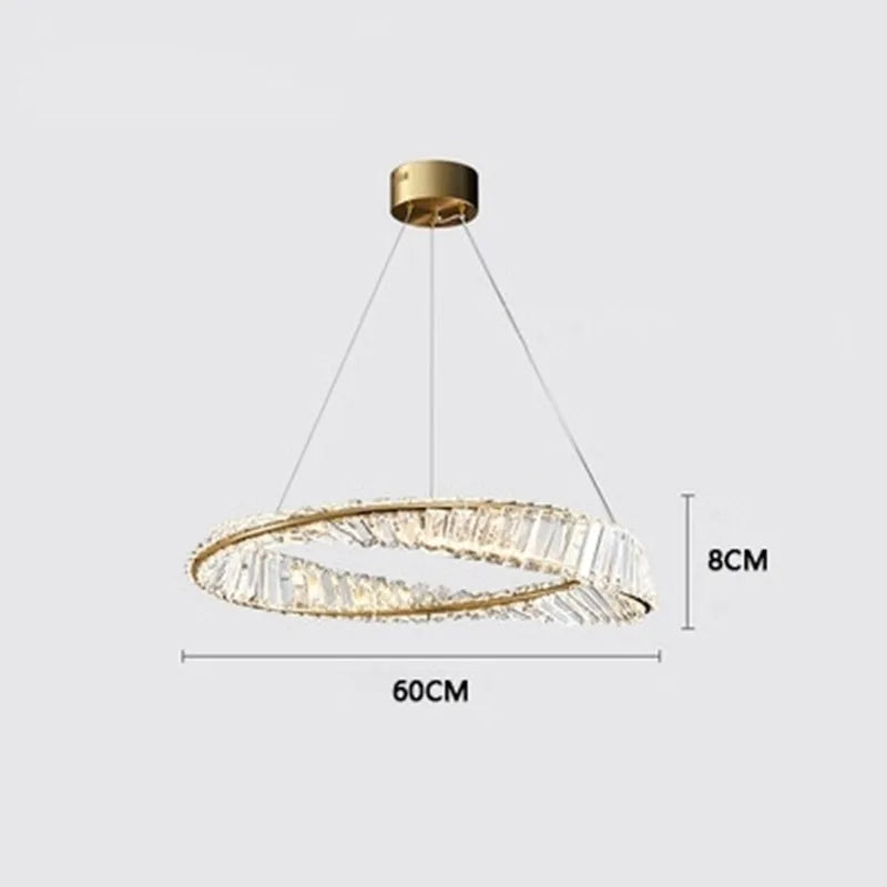 lustre de luxe en cristal pour un éclairage raffiné