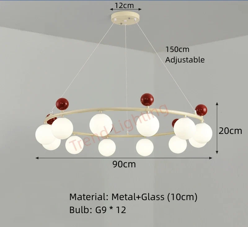 lustre en verre et métal 	 style éclairage dynamique