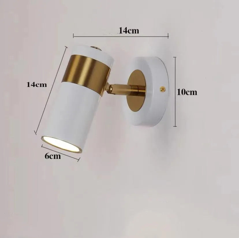 applique murale moderne à led avec interrupteur pour miroir décoratif