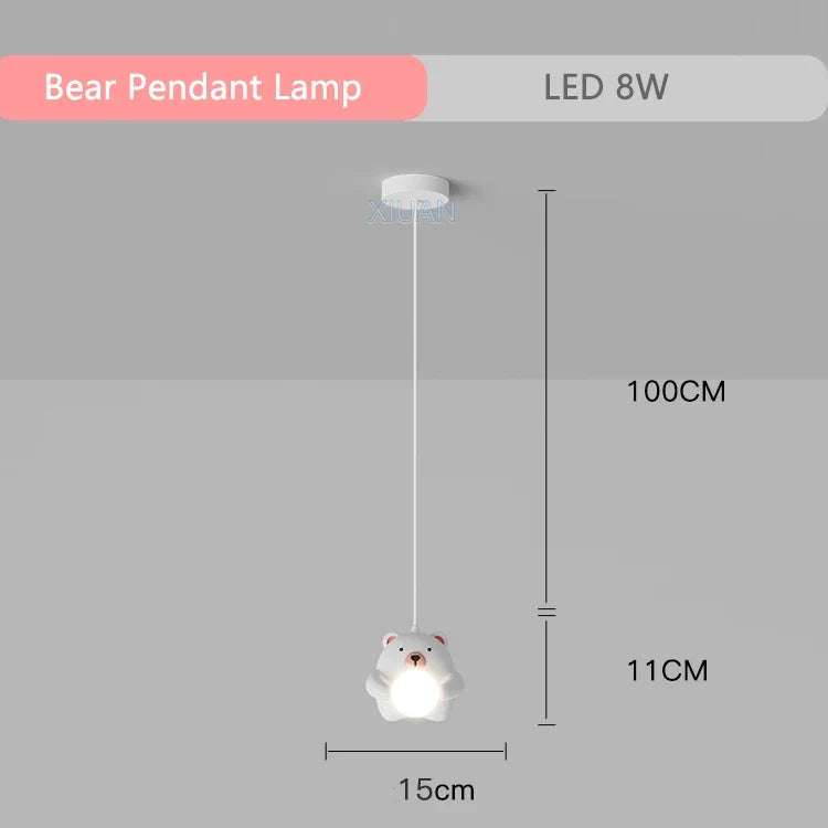 suspension dessin animé animal lapin ours pour enfants soins oculaires