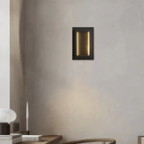 applique murale led rectangulaire en cuivre pour hôtel
