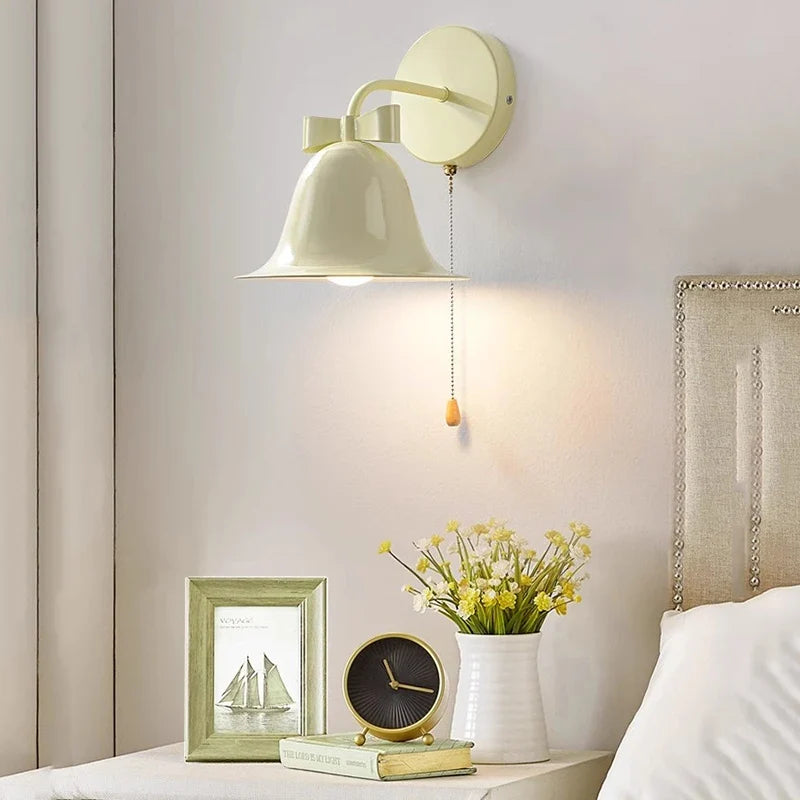 Applique murale cloche nœud