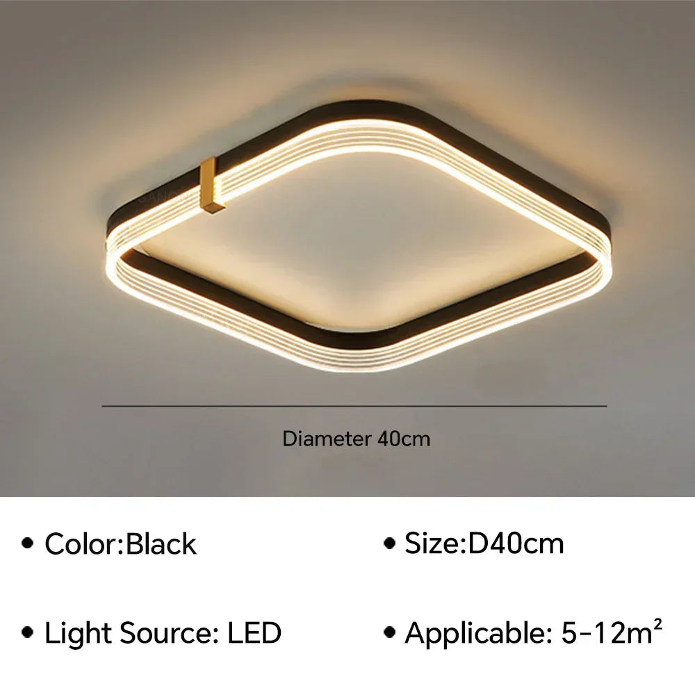 lustre moderne à leds pour intérieur décoration maison