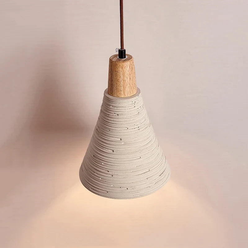 Suspension style japonais cloche en forme de crème Style lustre décoratif Bar