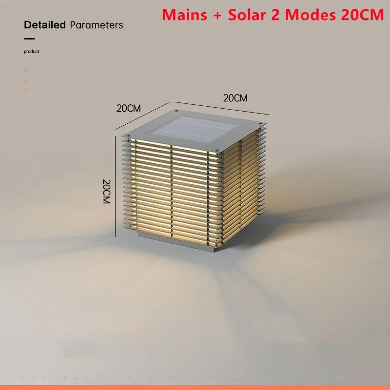 lampe de jardin solaire lumineuse pour extérieur décorative et étanche
