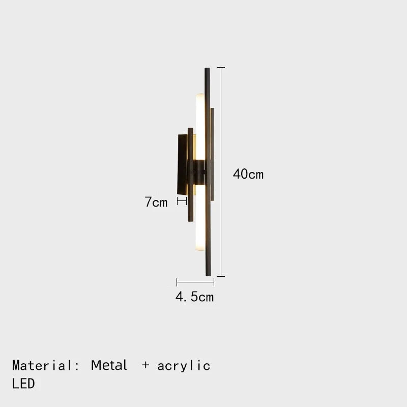 applique murale led minimaliste style art déco