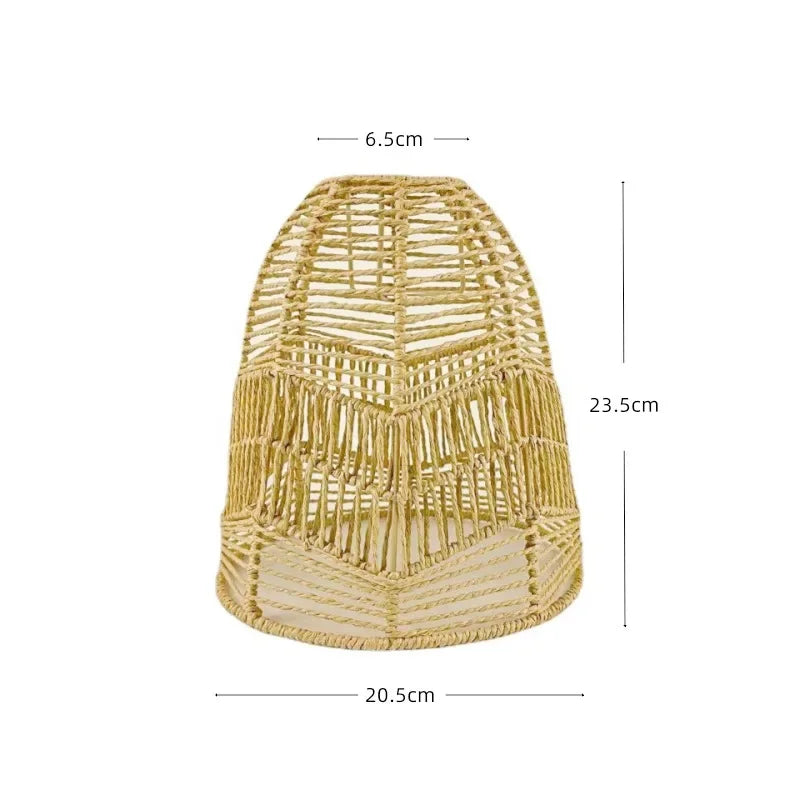 lustre suspendu en rotin abat-jour pour éclairage suspendu