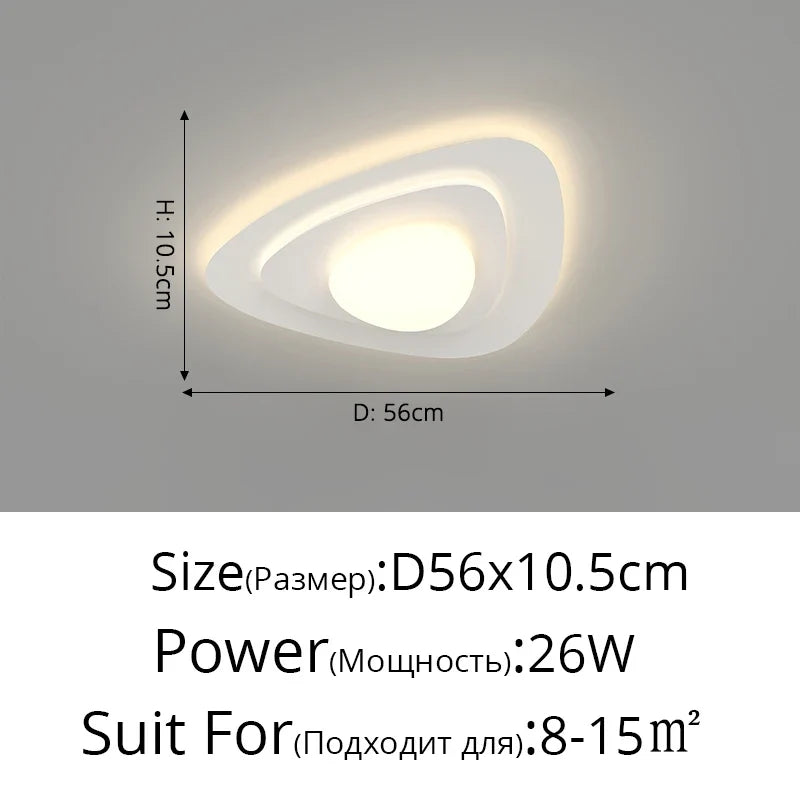 lustre led moderne nordique simple pour éclairage chaud