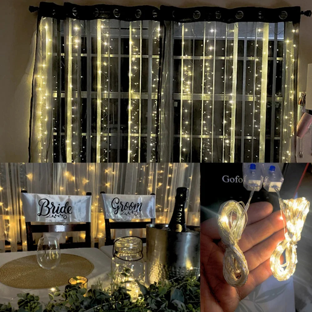 guirlande lumineuse led usb étanche pour décorations de fête