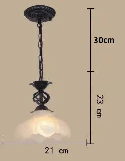 lustre rétro industriel en fer et verre créatif