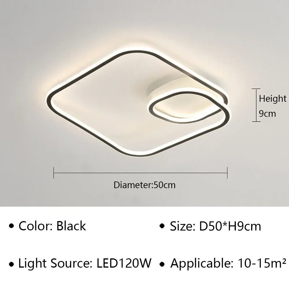 lustre led moderne simple pour décoration intérieure