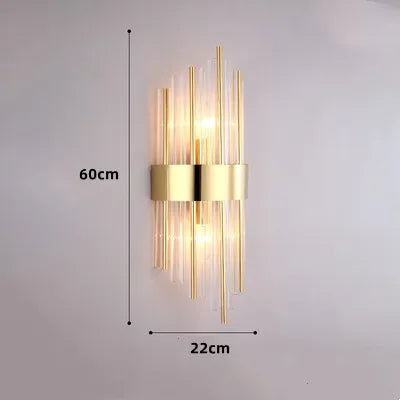 applique murale en cristal design pour éclairage moderne de la maison