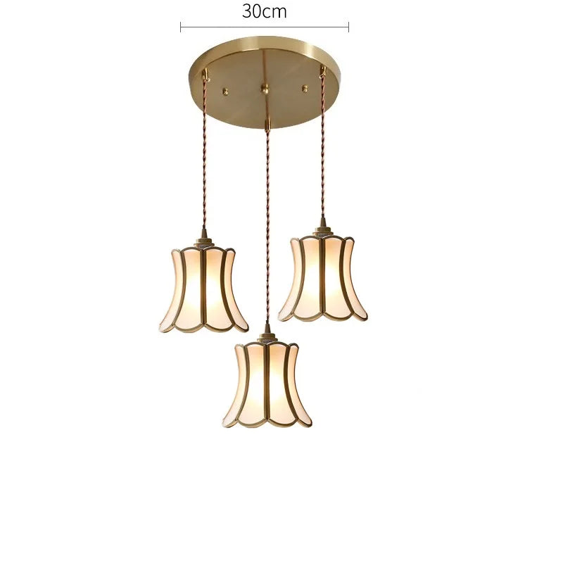iwhd 2022 	 nordique verre led suspension luminaires cuivre moderne éclairage