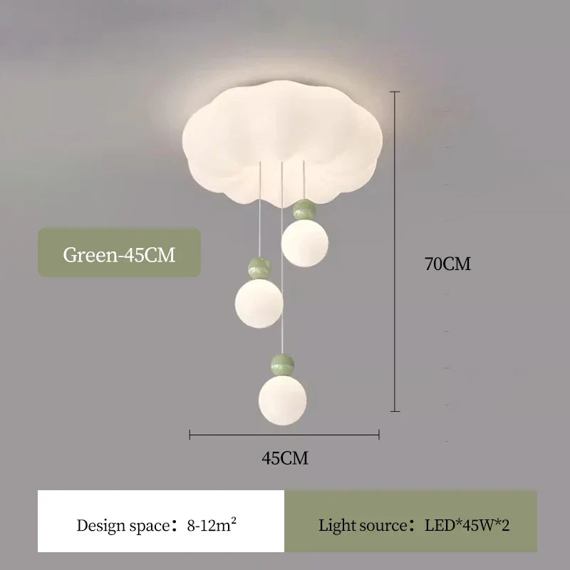 lustre moderne nuage pour chambre enfant romantique et chaleureux