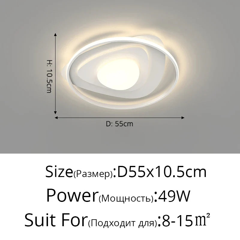 lustre led moderne nordique simple pour éclairage chaud