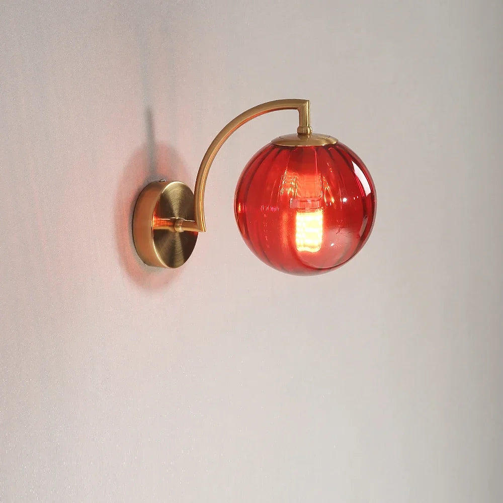 Applique murale led verre nordique