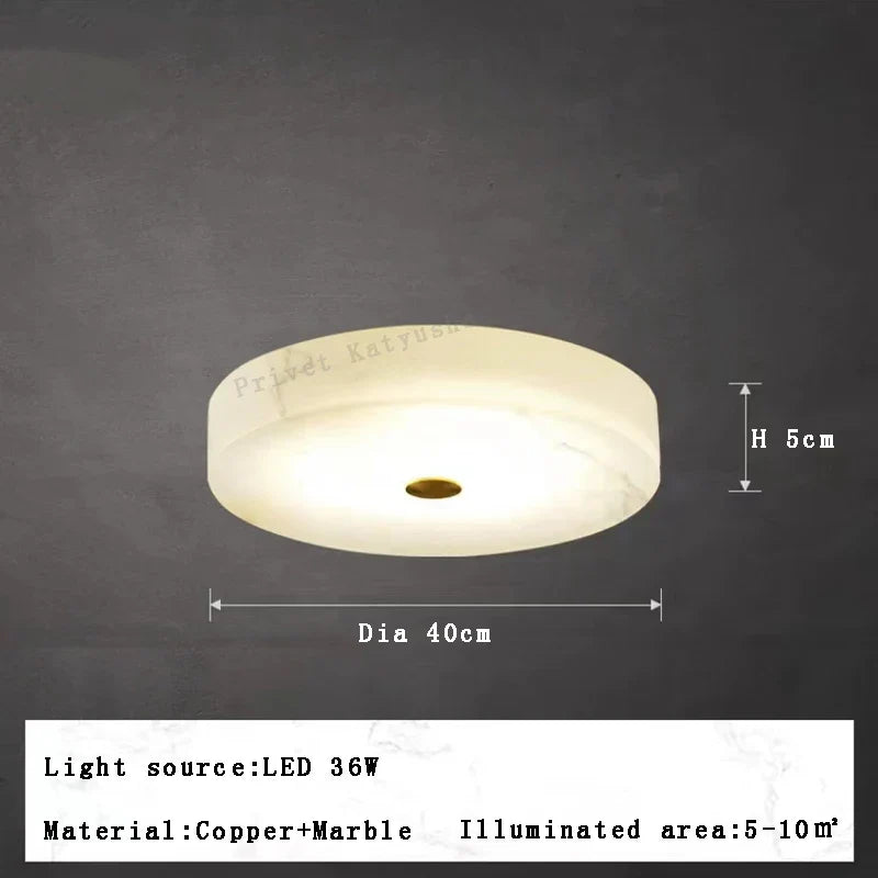 plafonnier led moderne en marbre naturel luminaire décoratif