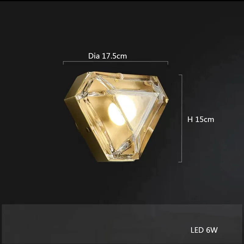 suspension led décorative en cuivre avec luminaire réglable