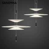 sandyha lustre style soucoupe volante led moderne décoration intérieure