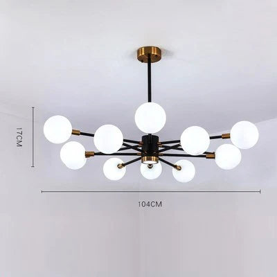 Nordic Bubble Glass Chandelier Pendant Lamp Ceiling Light Suspension Luminaire  for Living Room Bedroom