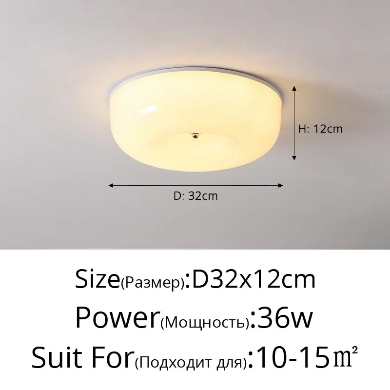 plafonnier en verre simple à spectre complet protection des yeux