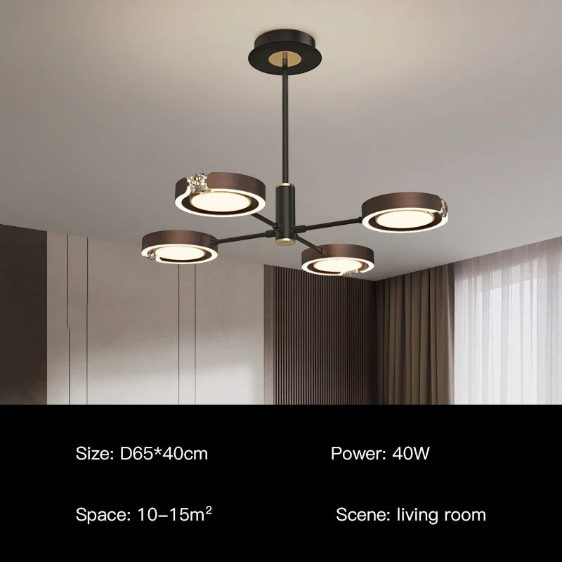 suspension led moderne au design minimaliste élégant pour intérieur