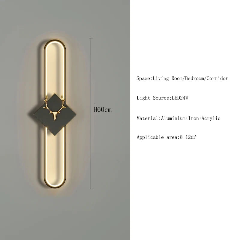 applique murale led nordique design moderne pour décoration intérieure