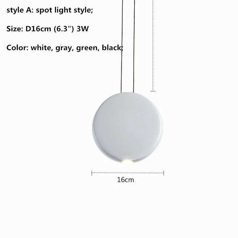 Barre nordique suspension LED lumière moderne canapé goutte lumière ronde résine Lustre lampe suspendue salle à manger suspension LED luminaires