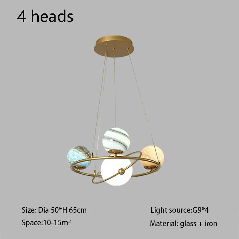 suspension créative en forme de planète pour décoration unique