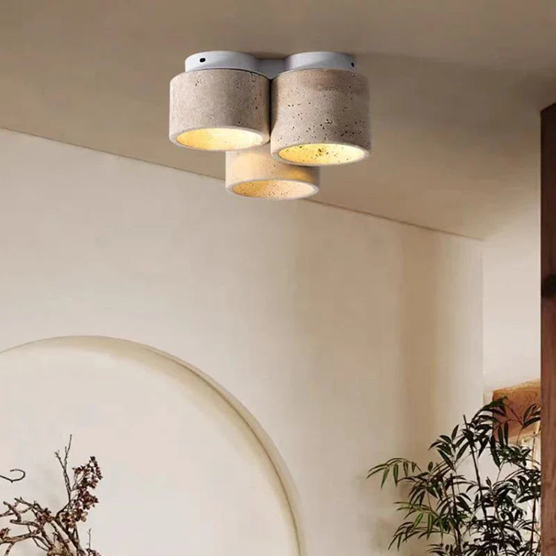 plafonnier en marbre naturel lampe suspendue pierre