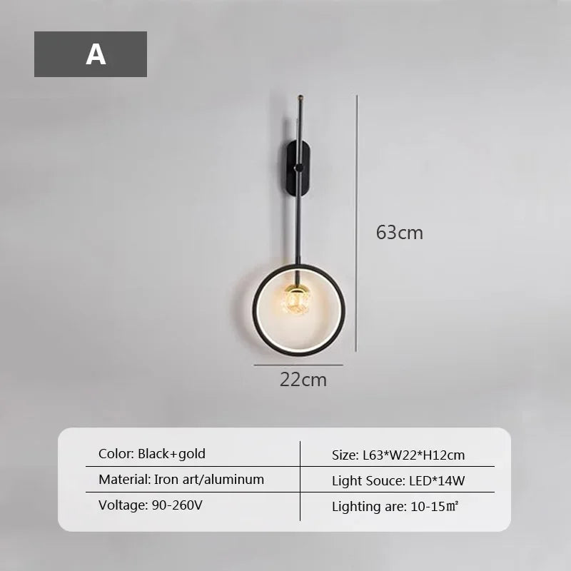 applique murale led moderne pour décoration intérieure élégante