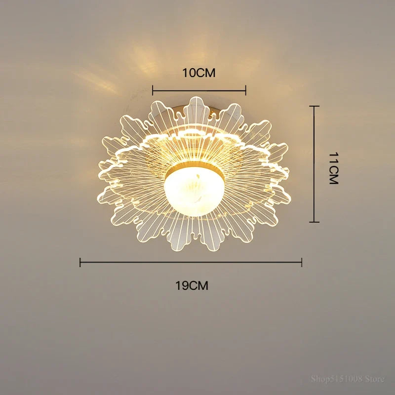 plafonnier led moderne nordique pour intérieur et balcon