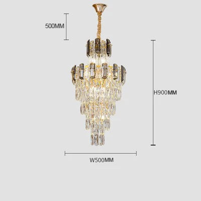 lustre en cristal design contemporain pour intérieur élégant