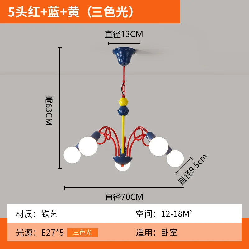 suspension vintage memphis lustre médiéval fruits luminaire lampara