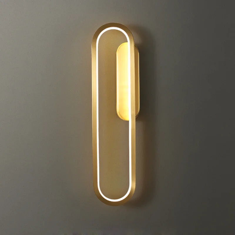 applique moderne nordique en cuivre luxe led décoratif