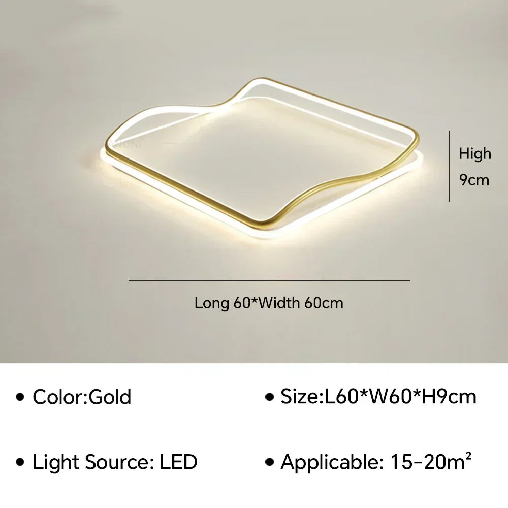 lustre moderne à leds pour décoration intérieure élégante