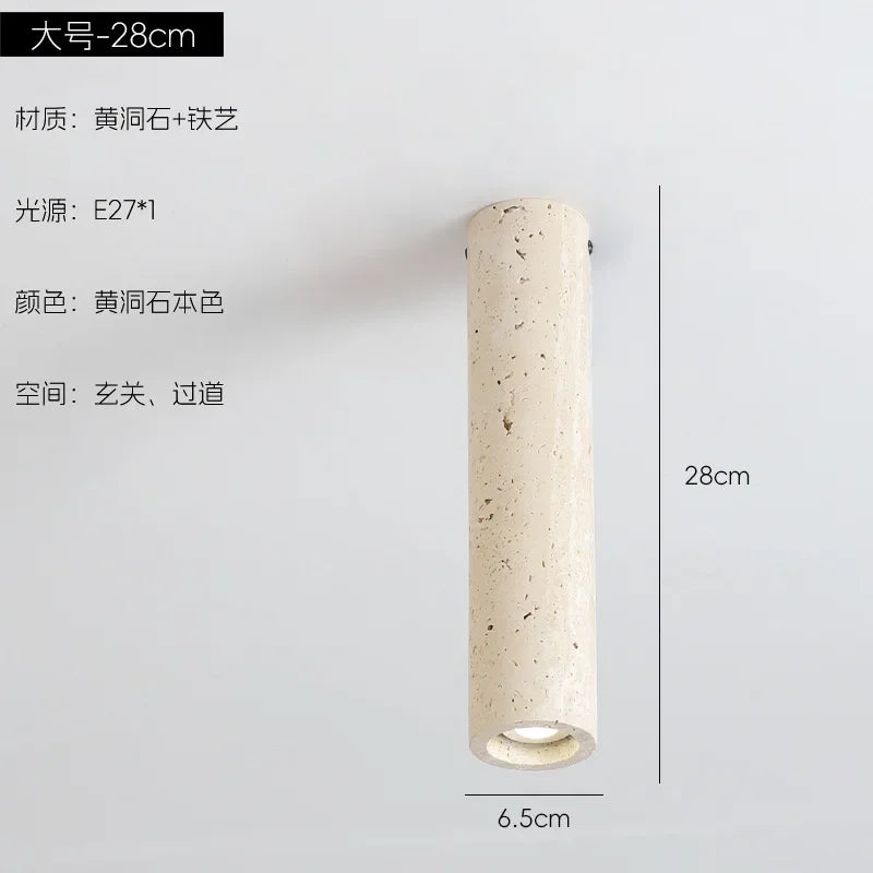 plafonnier cylindrique japonais style minimaliste rétro créatif
