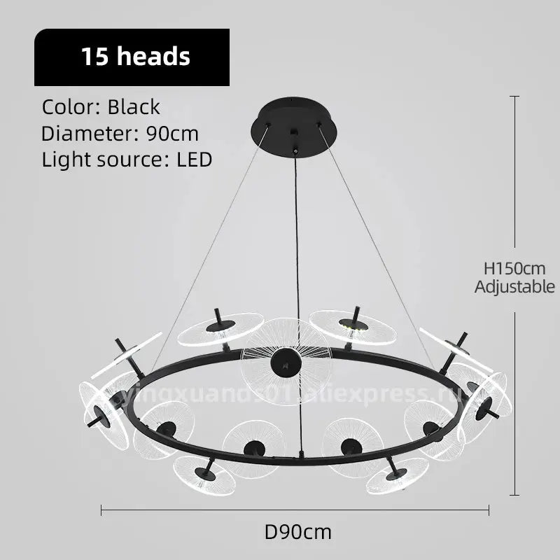 lustre moderne pour éclairage intérieur design élégant