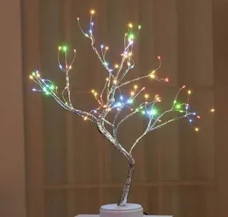 lampe de table led arbre cerisier cristal veilleuse nordique