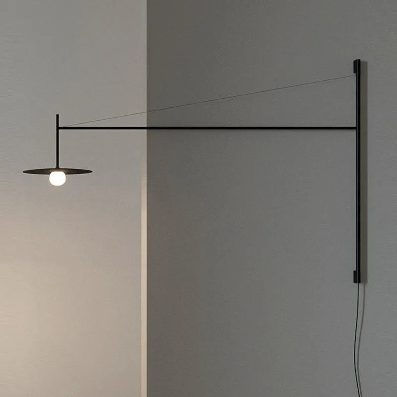 applique murale led nordique avec long bras à bascule