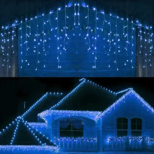 guirlande lumineuse extérieure décorations de Noël pour hiver