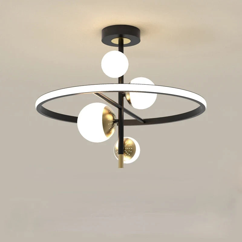 lustre led moderne nordique simple boule pour intérieur